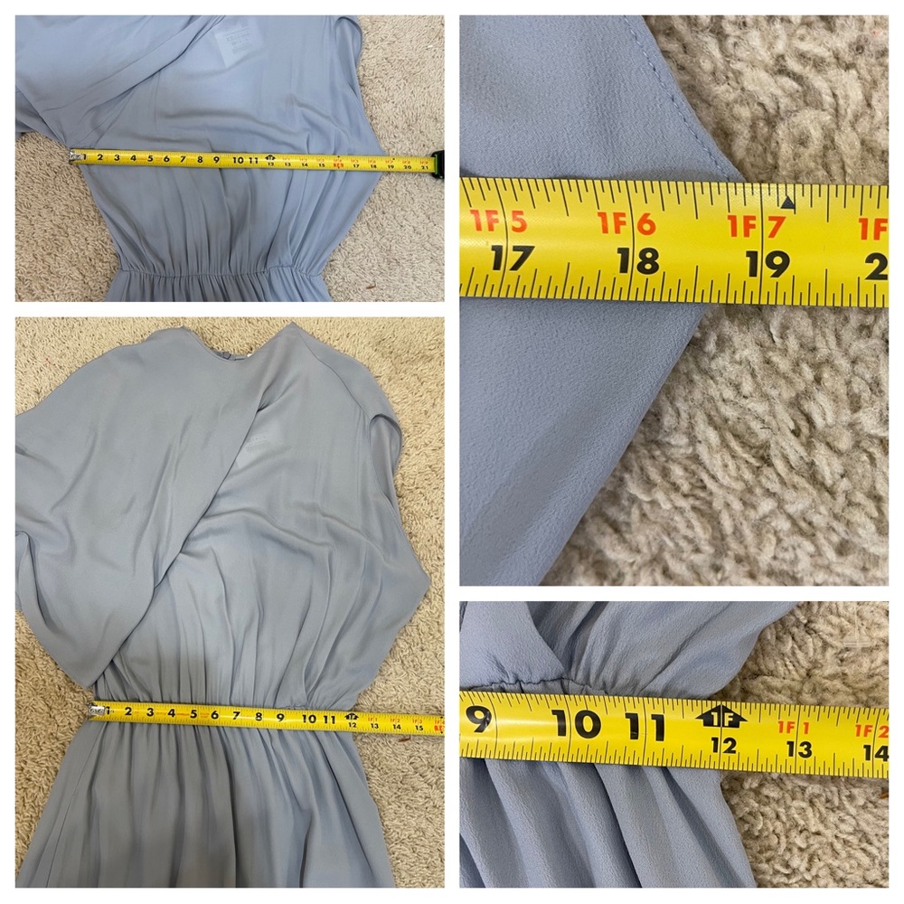 NWT! ZARA Collection STUDIO CAPE LAYERED DRESS LIMITED EDITION LIGHT BLUE - Picture 5 of 9